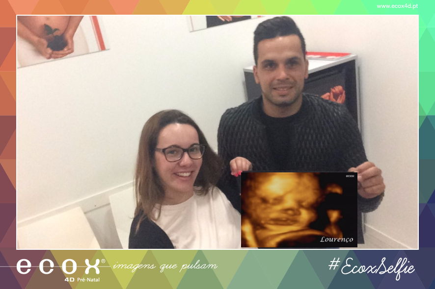 Ultrassom emocional Ultrassom 4D de Lourenço e os seus papás