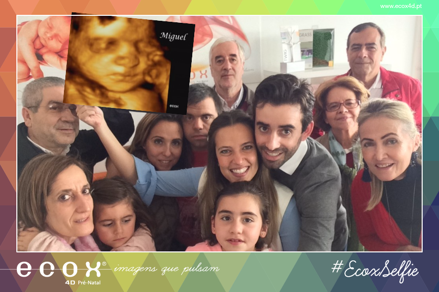Ultrassom emocional Ultrassom 4D de Miguel rodeado da família!