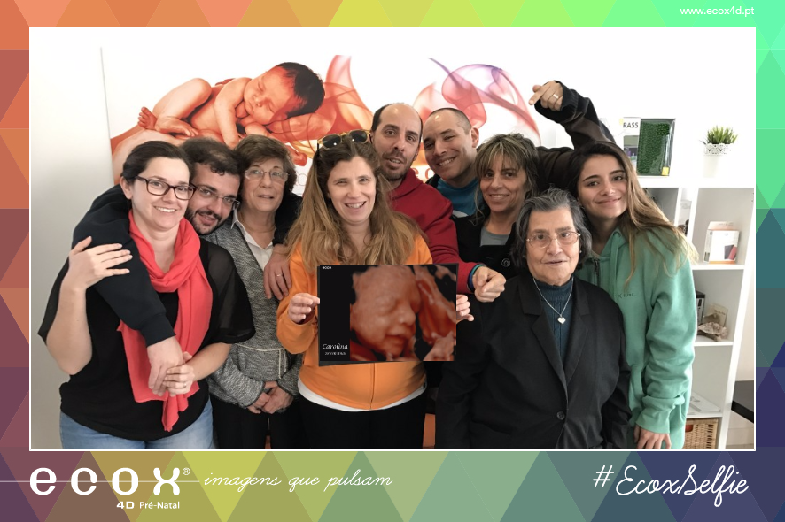 Ultrassom emocional Ultrassom 4D de A Carolina e a família toda junta!