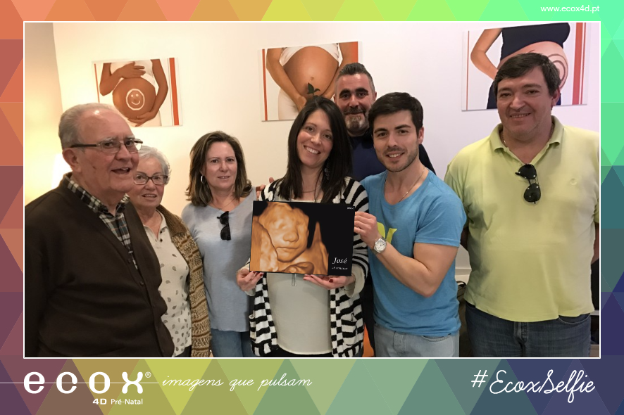Ultrassom emocional Ultrassom 4D de O José e a sua família