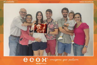 Ecografía emocional ecografía 4D de Nádia e Familia
